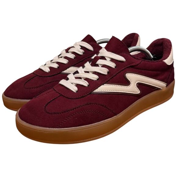 MADDEN GIRL Giia Women's 8.5 Maroon Sneakers Gum Sole Low Top Lace Up Shoe - Picture 3 of 11